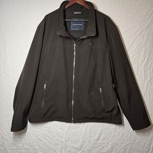 Tommy Hilfiger Men's Soft Shell Classic Zip Jacket Black Size XXL (2XL)